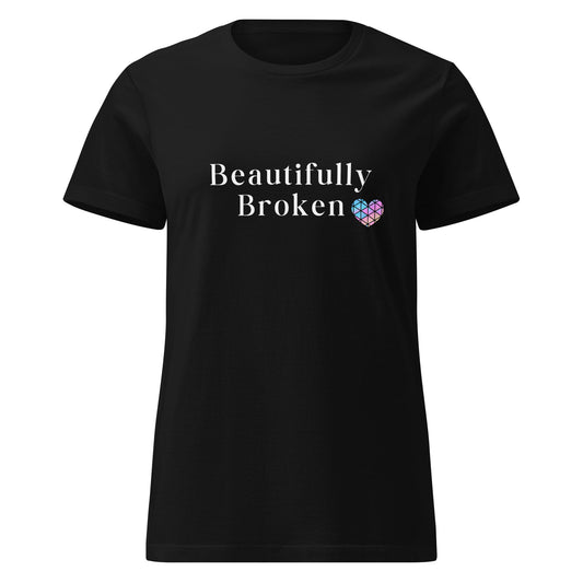 Beautifully Broken Women’s SoftStyle Tee by RecreatingKrista
