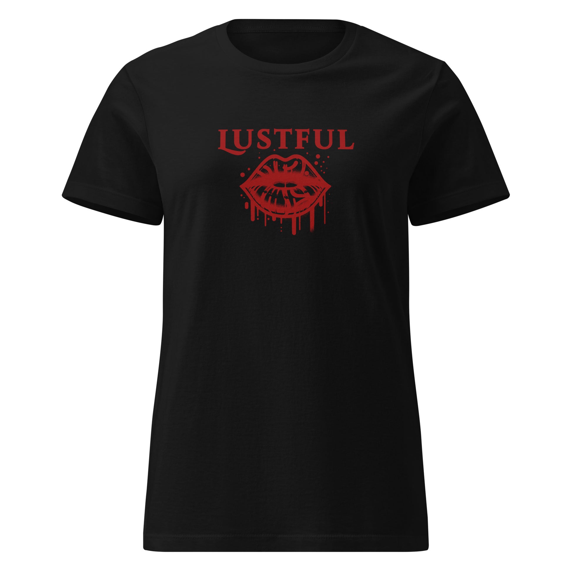 Lustful Hot Dripping Wet Lips Women’s SoftStyle Tee by EraofInk