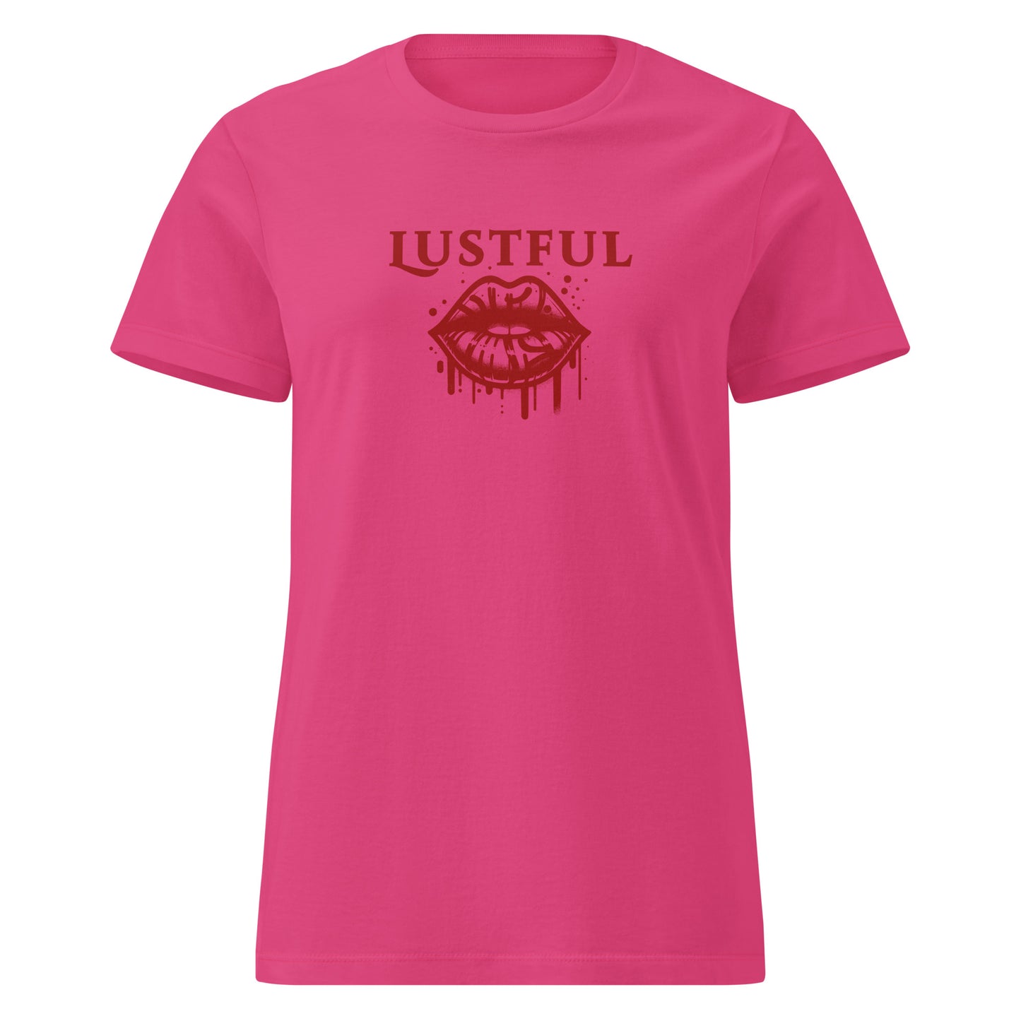 Lustful Hot Dripping Wet Lips Women’s SoftStyle Tee by EraofInk