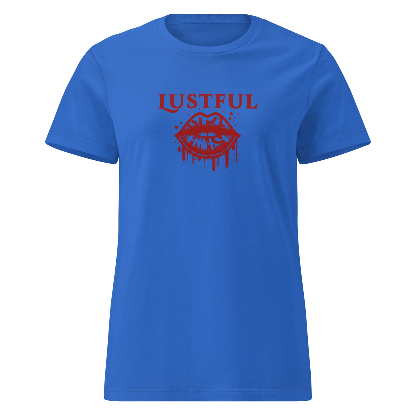 Lustful Hot Dripping Wet Lips Women’s SoftStyle Tee by EraofInk