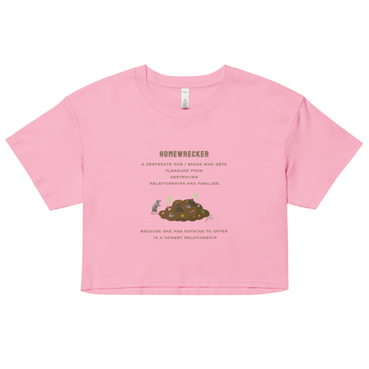 Home Wrecker - A Desperate Hoe - Women’s crop top - by RecreatingKrista