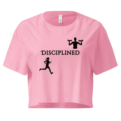 Disciplined Women’s Fitness Crop Top by EraofInk