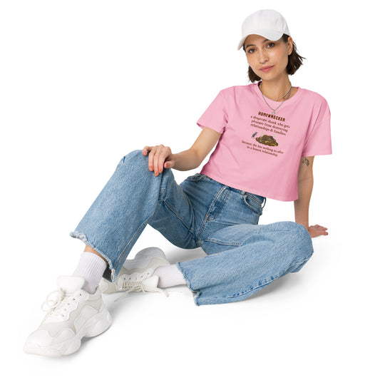 Homewrecker Parody Crop Top A Desperate Skank Who... by EraofInk
