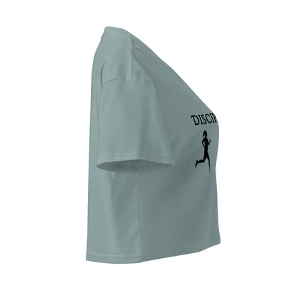 Disciplined Women’s Fitness Crop Top by EraofInk