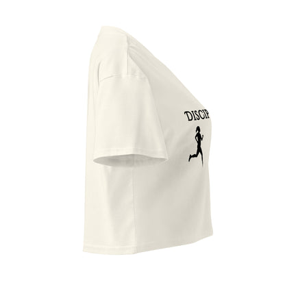 Disciplined Women’s Fitness Crop Top by EraofInk