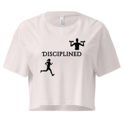 Disciplined Women’s Fitness Crop Top by EraofInk
