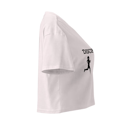 Disciplined Women’s Fitness Crop Top by EraofInk