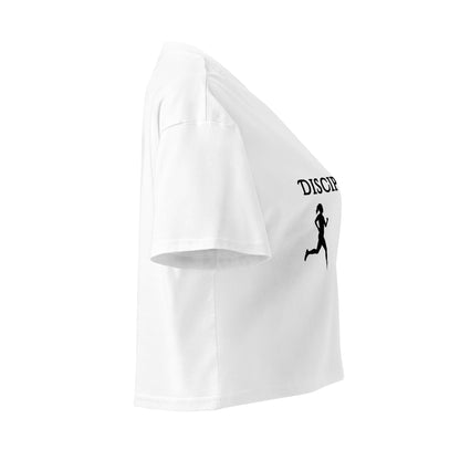 Disciplined Women’s Fitness Crop Top by EraofInk