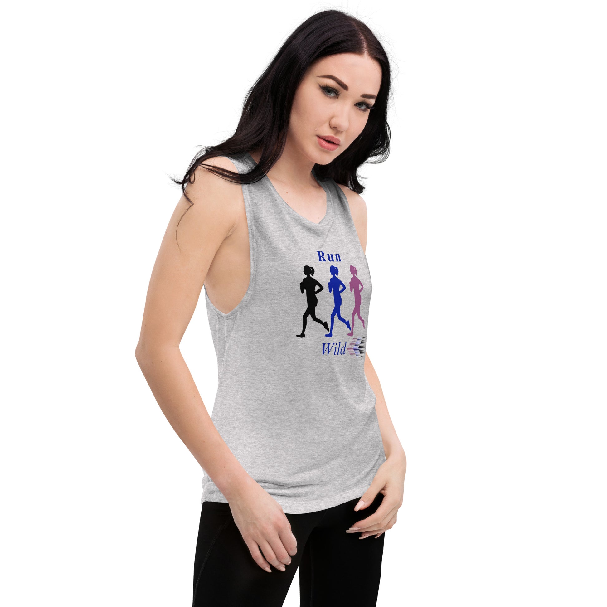 Run Wild Ladies’ Muscle Tank by EraofInk