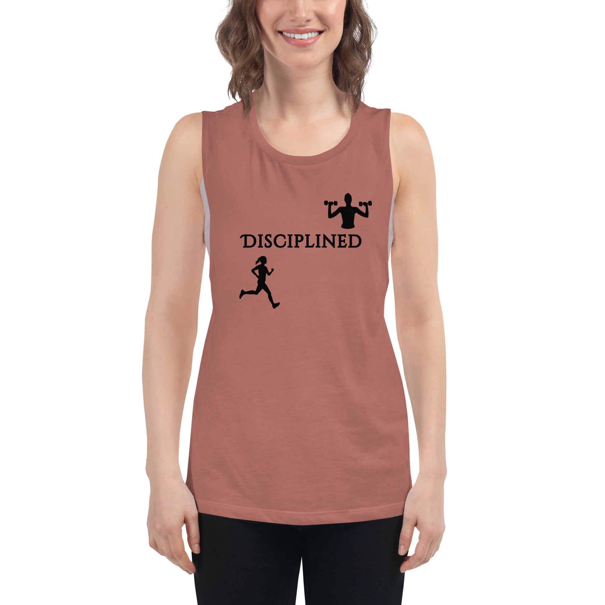 Disciplined Ladies’ Muscle Tank by EraofInk