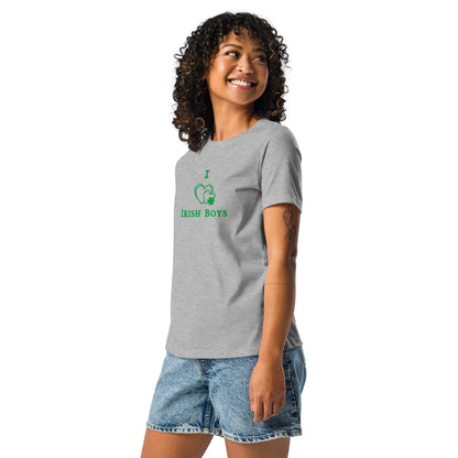 I Love Irish Boys Women's Relaxed Tee by EraofInk
