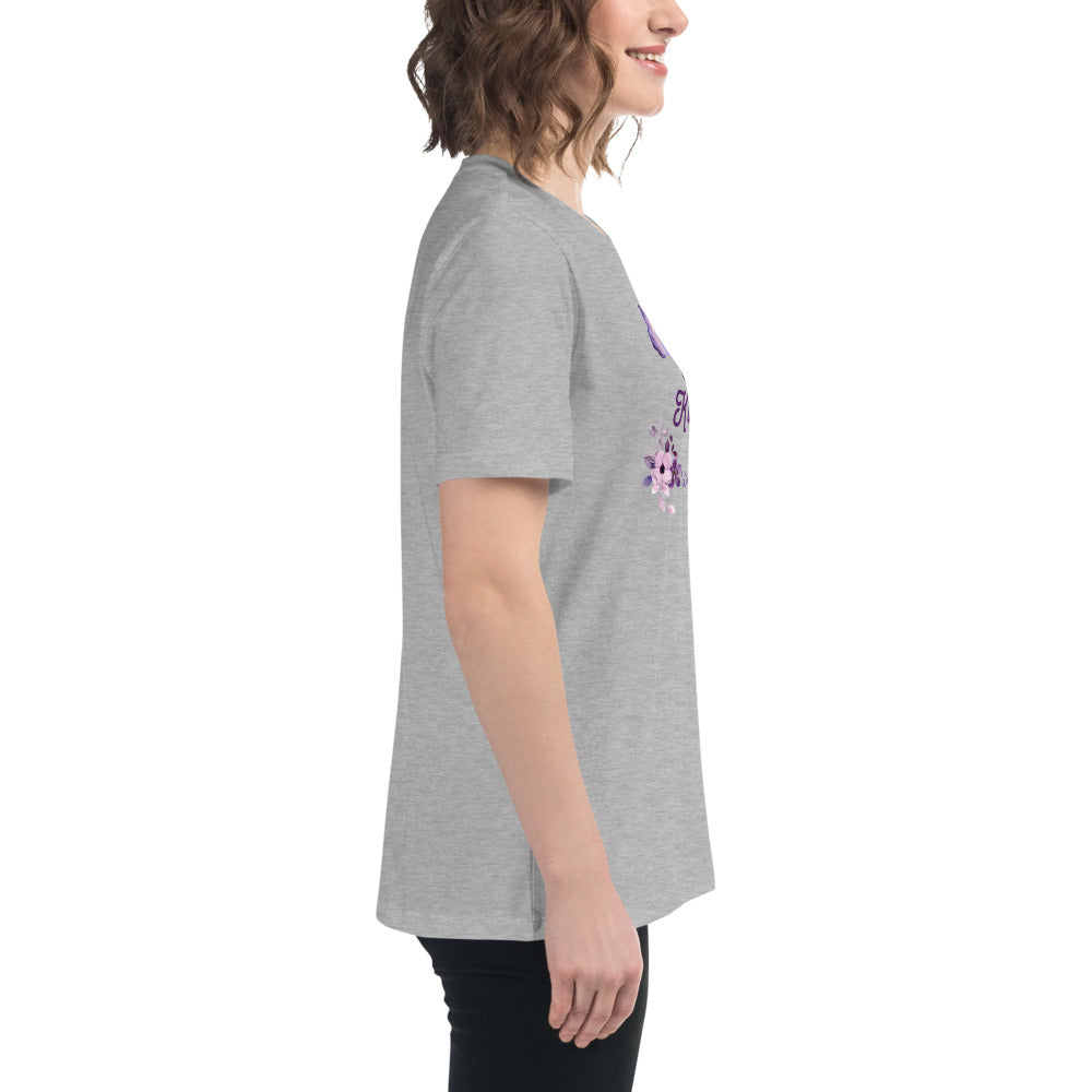 Choose Kindness Lavender Women's Relaxed Tee by EraofInk