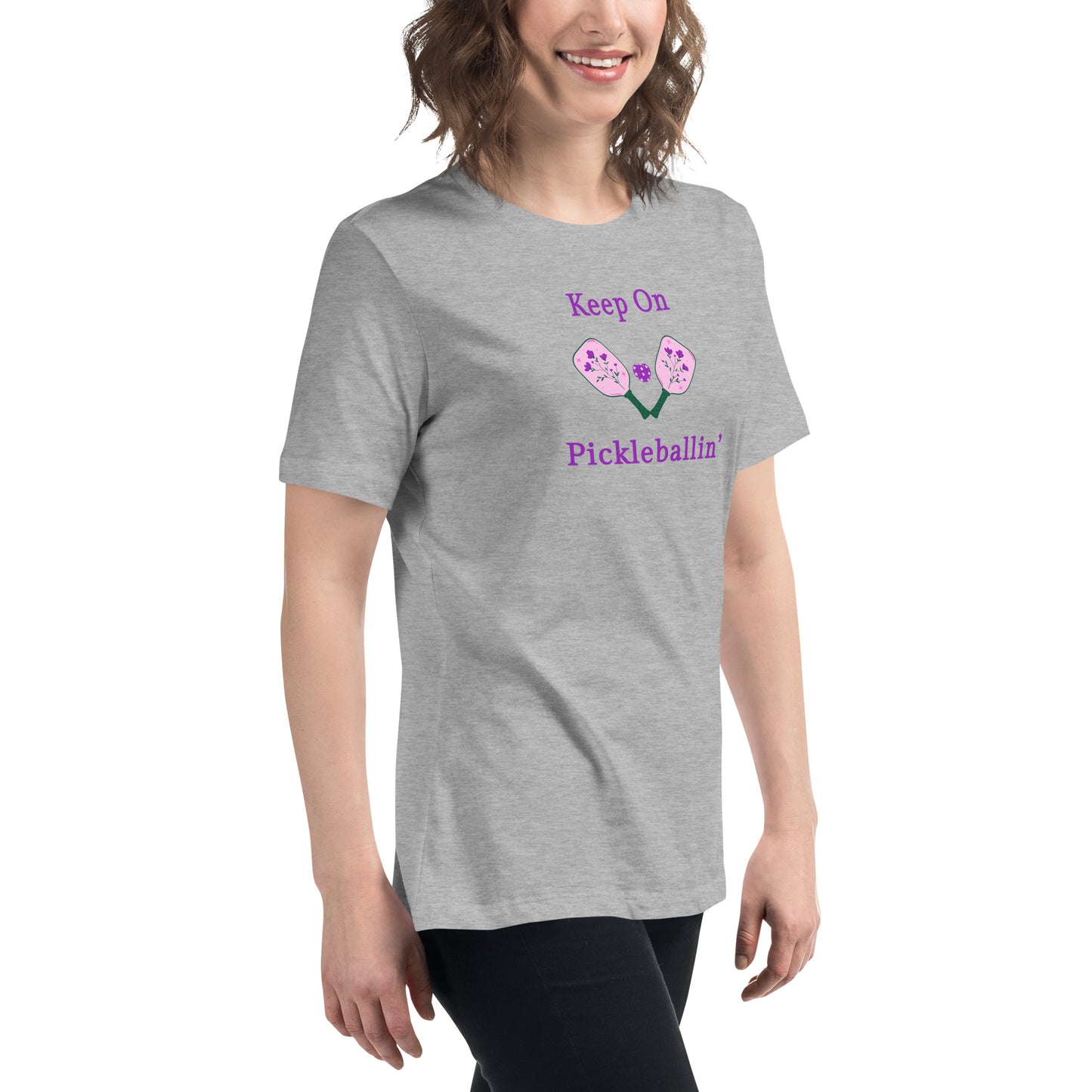 Keep on PickleBallin' Women's Relaxed Tee by EraofInk