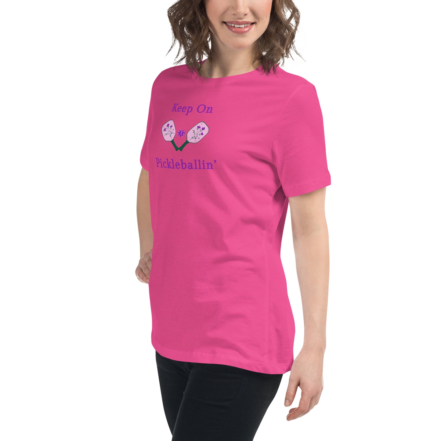 Keep on PickleBallin' Women's Relaxed Tee by EraofInk