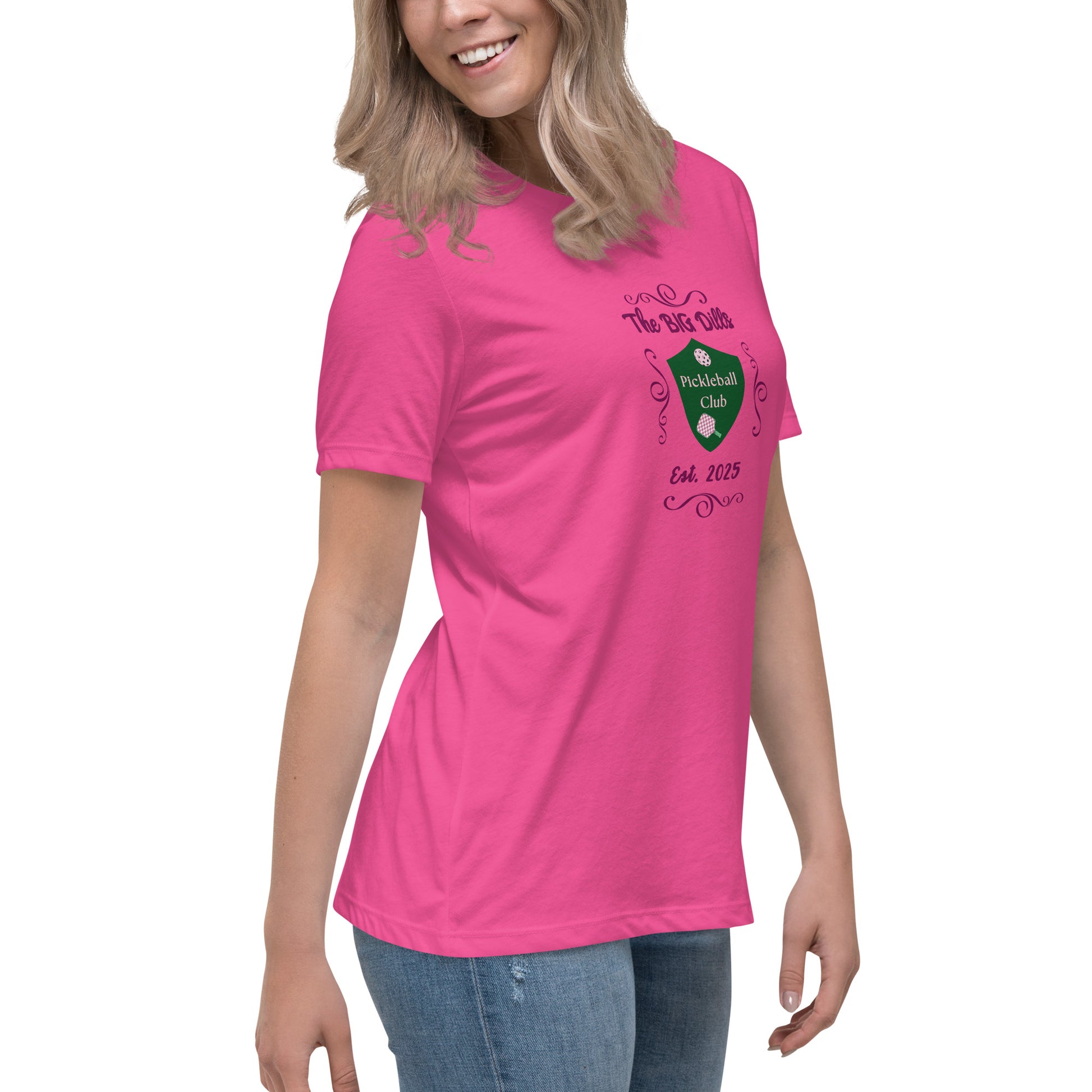 The Big Dills Pickleball Club Est. 2025 Feminine Design Women's Relaxed Tee by EraofInk
