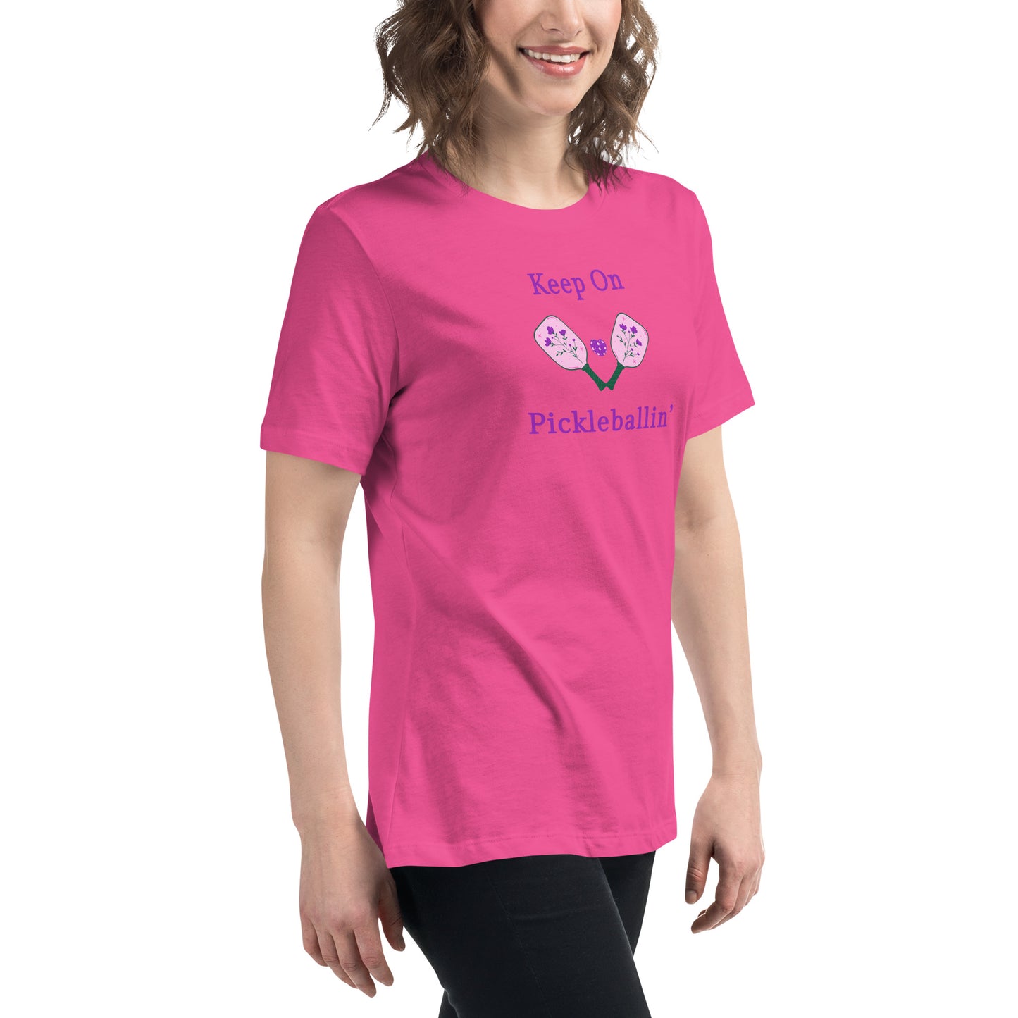 Keep on PickleBallin' Women's Relaxed Tee by EraofInk