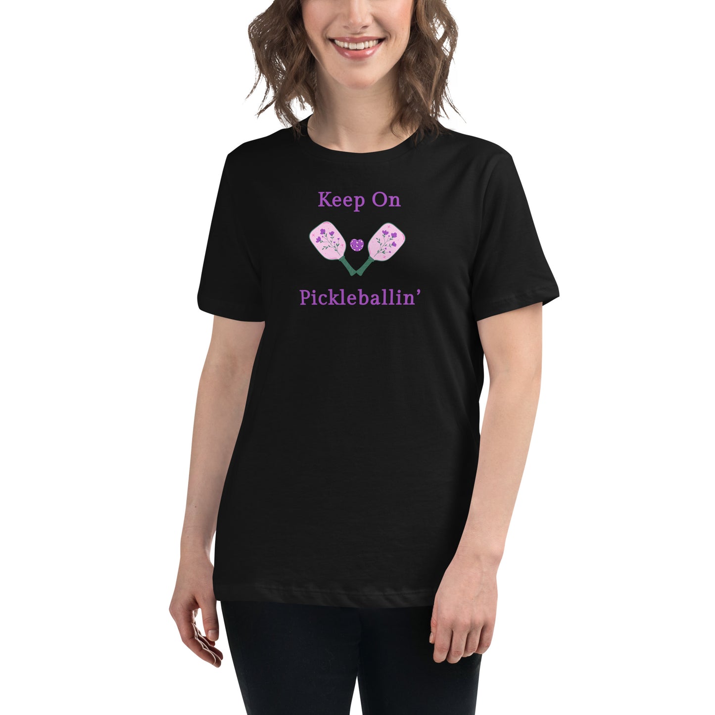 Keep on PickleBallin' Women's Relaxed Tee by EraofInk