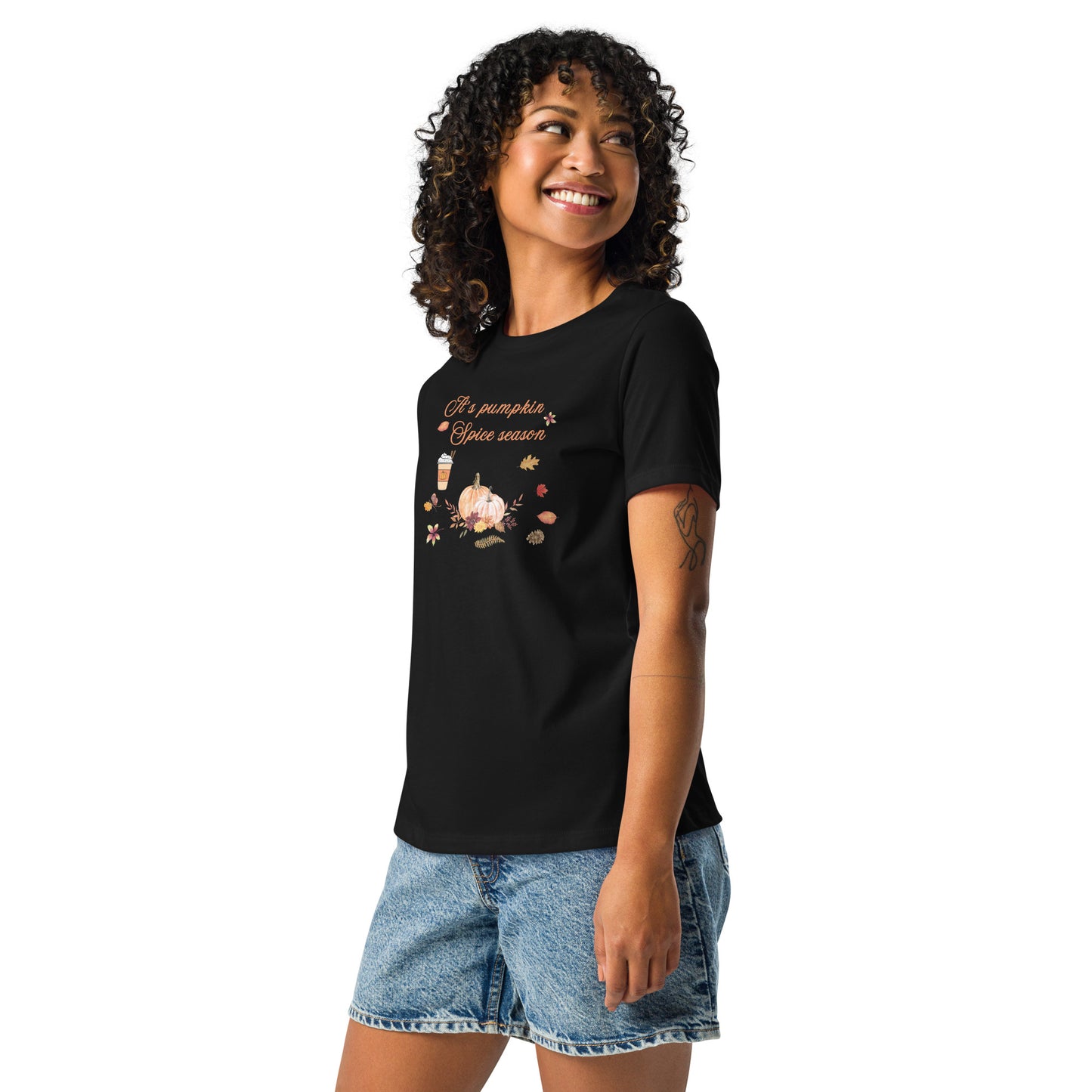 Pumpkin Spice Season Women's Relaxed Tee by EraofInk