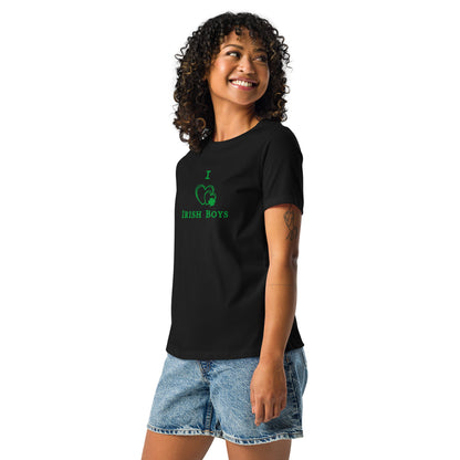 I Love Irish Boys Women's Relaxed Tee by EraofInk