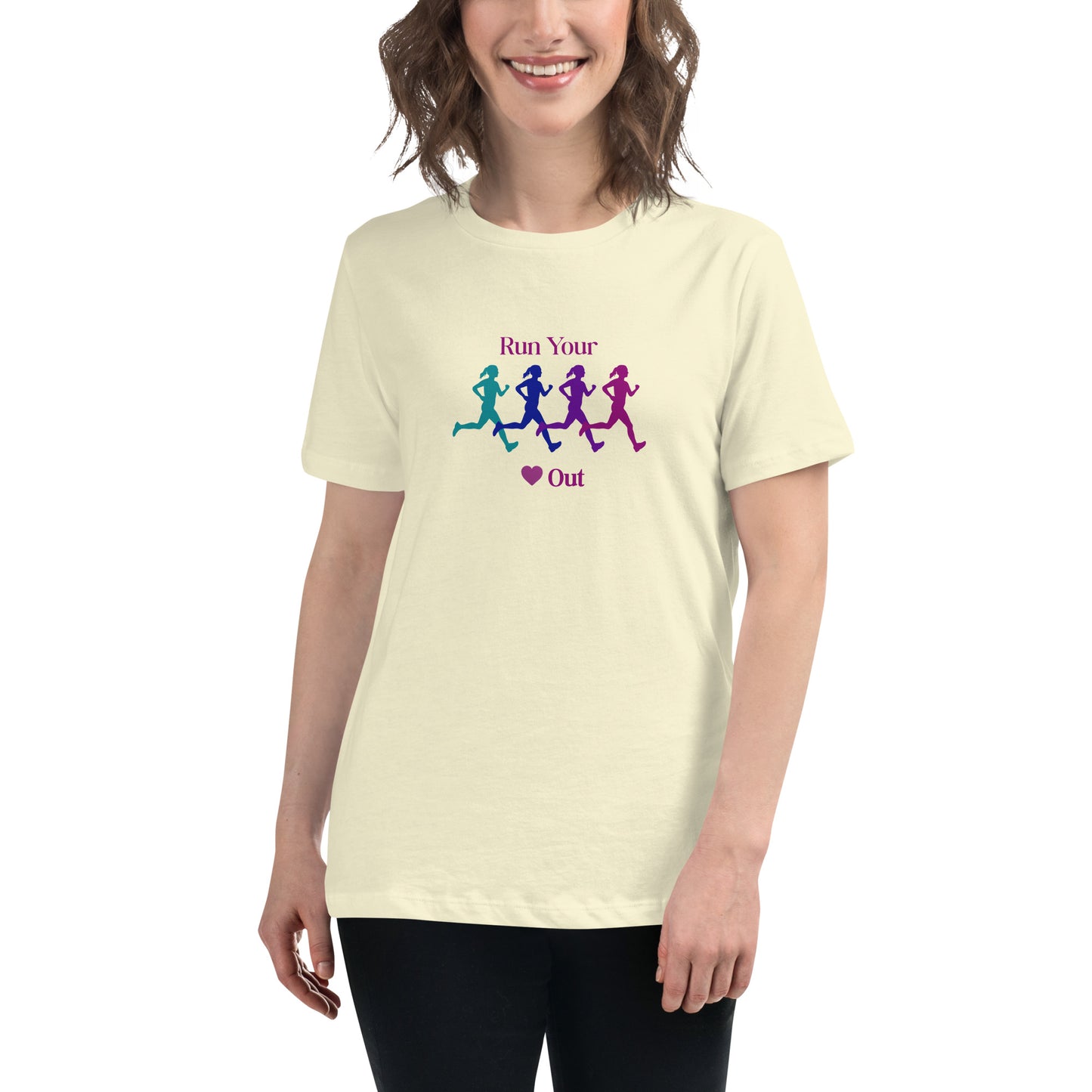 Run Your Heart Out Women's Relaxed Tee by EraofInk
