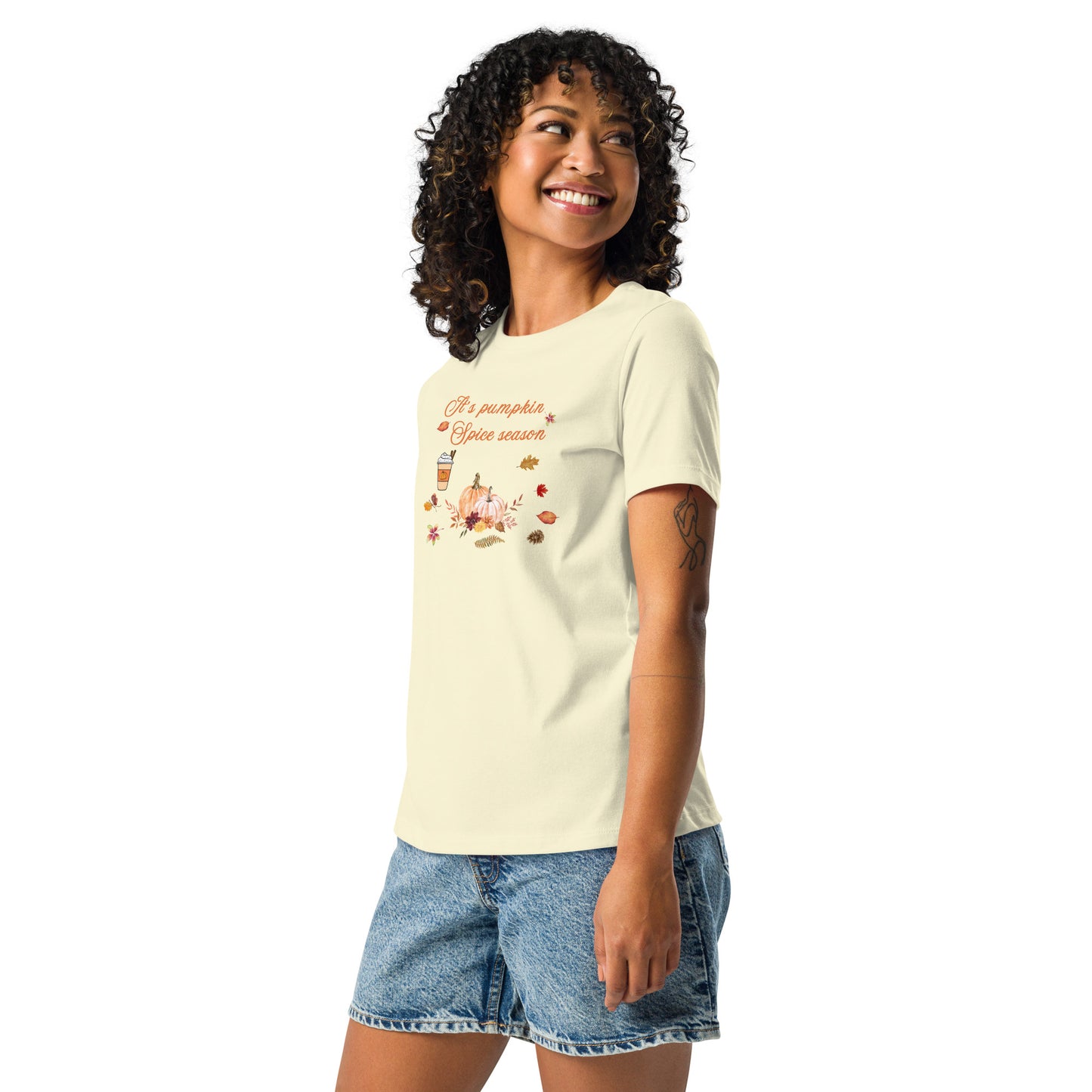 Pumpkin Spice Season Women's Relaxed Tee by EraofInk
