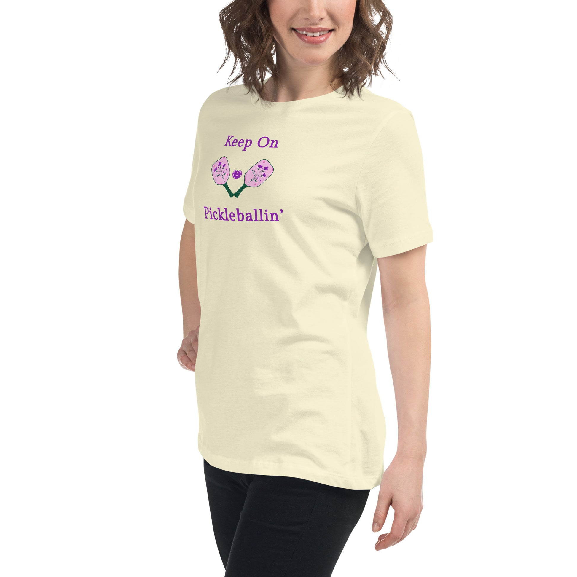 Keep on PickleBallin' Women's Relaxed Tee by EraofInk