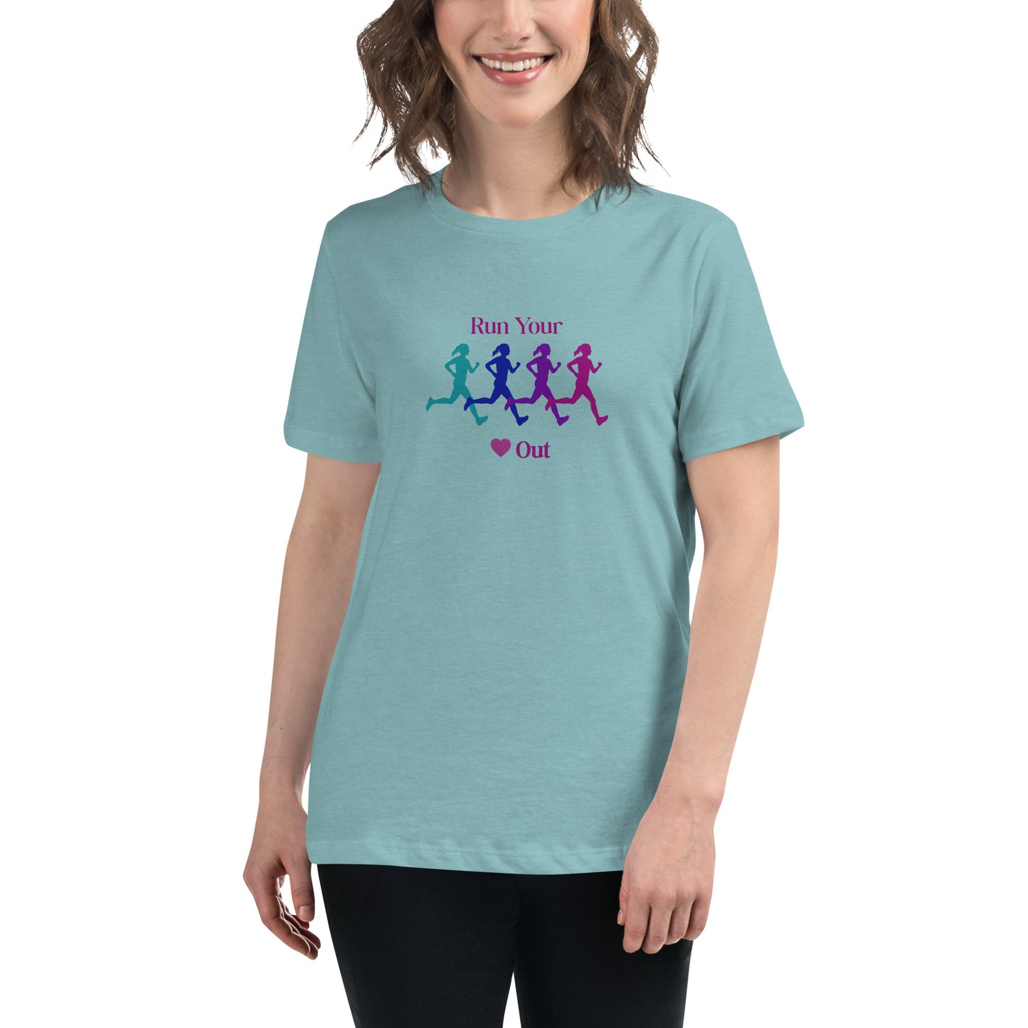 Run Your Heart Out Women's Relaxed Tee by EraofInk