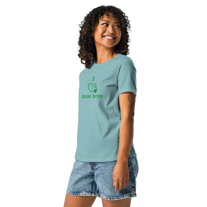 I Love Irish Boys Women's Relaxed Tee by EraofInk