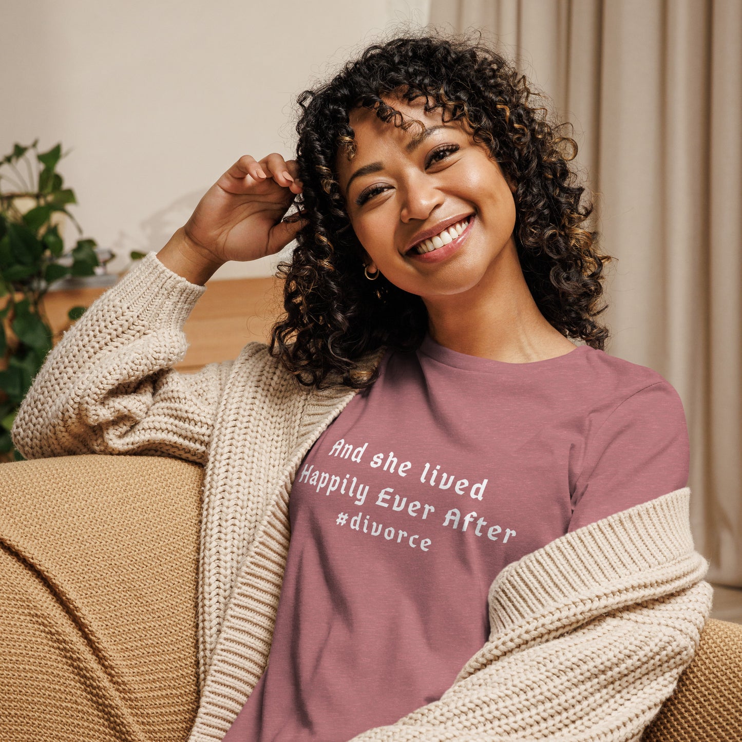 And She Lived Happily Ever After #divorce Women's Relaxed Tee by EraofInk