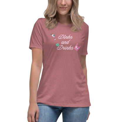 Dinks and Drinks Women's Relaxed Tee by EraofInk