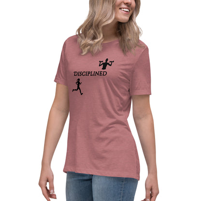 Disciplined Women's Fitness Relaxed Tee by EraofInk