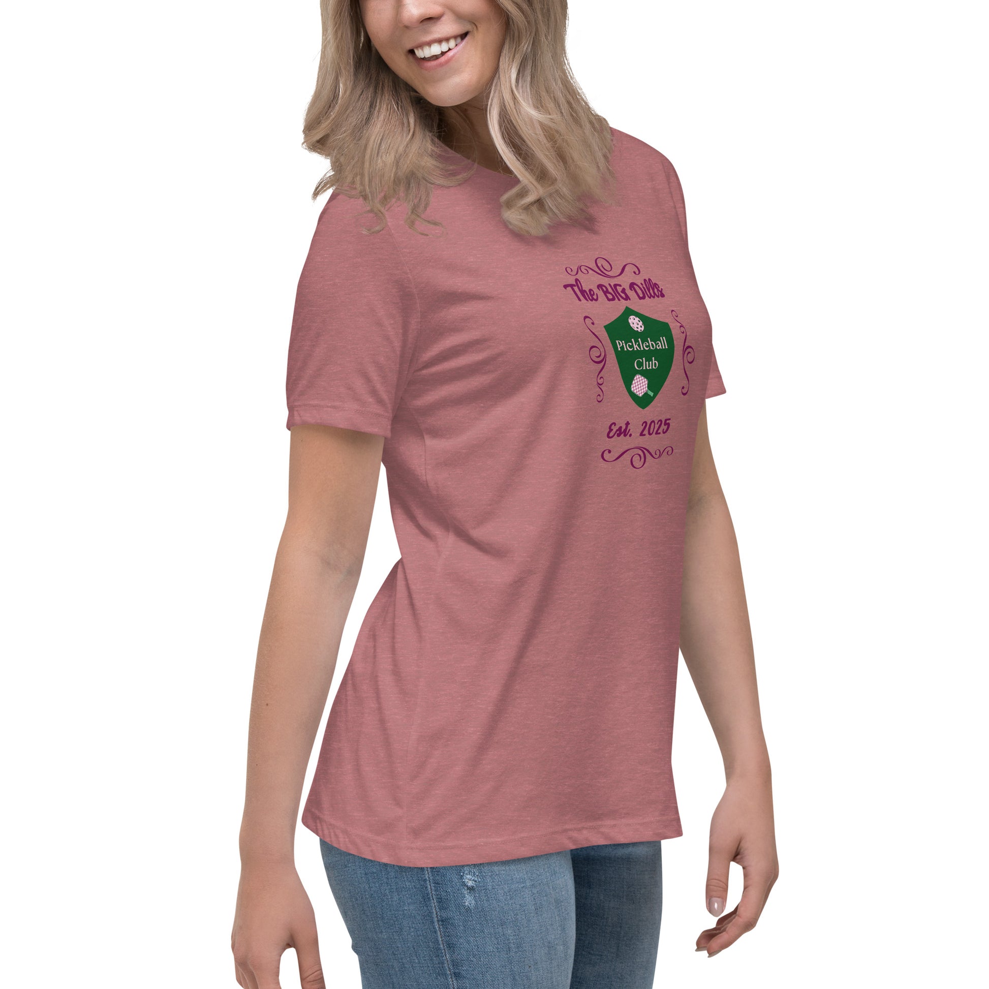 The Big Dills Pickleball Club Est. 2025 Feminine Design Women's Relaxed Tee by EraofInk