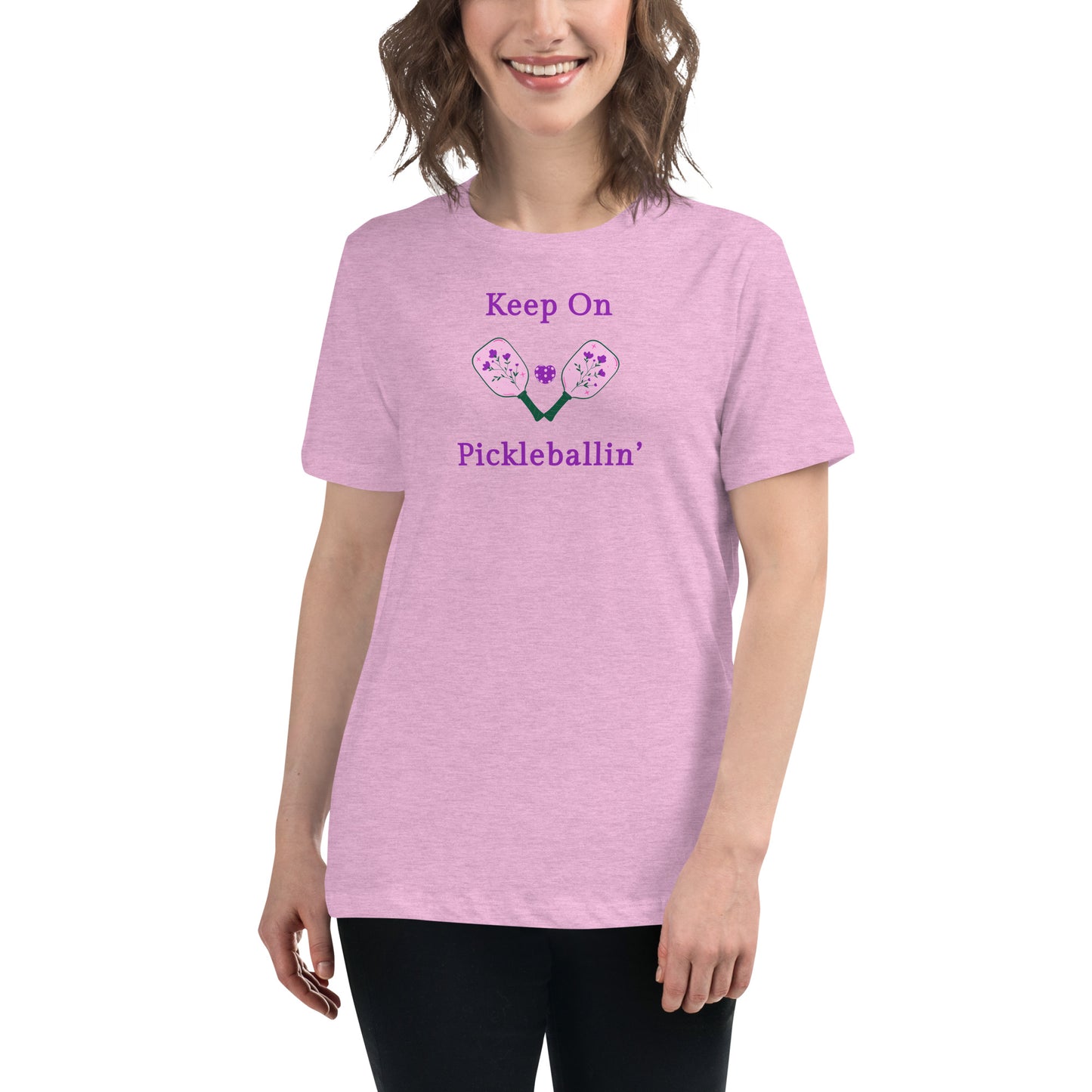 Keep on PickleBallin' Women's Relaxed Tee by EraofInk