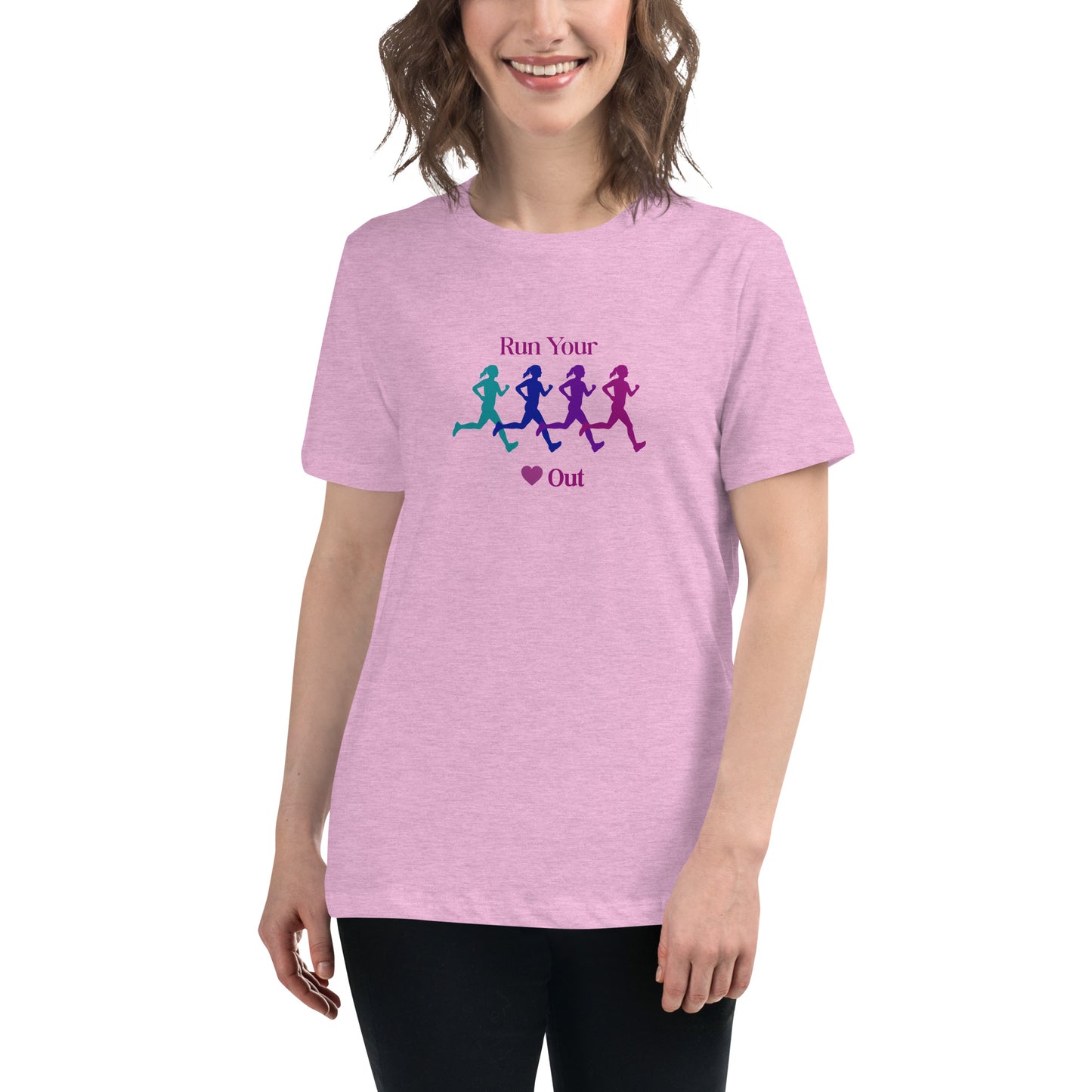 Run Your Heart Out Women's Relaxed Tee by EraofInk