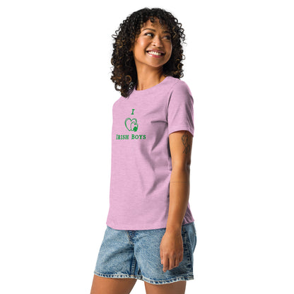 I Love Irish Boys Women's Relaxed Tee by EraofInk