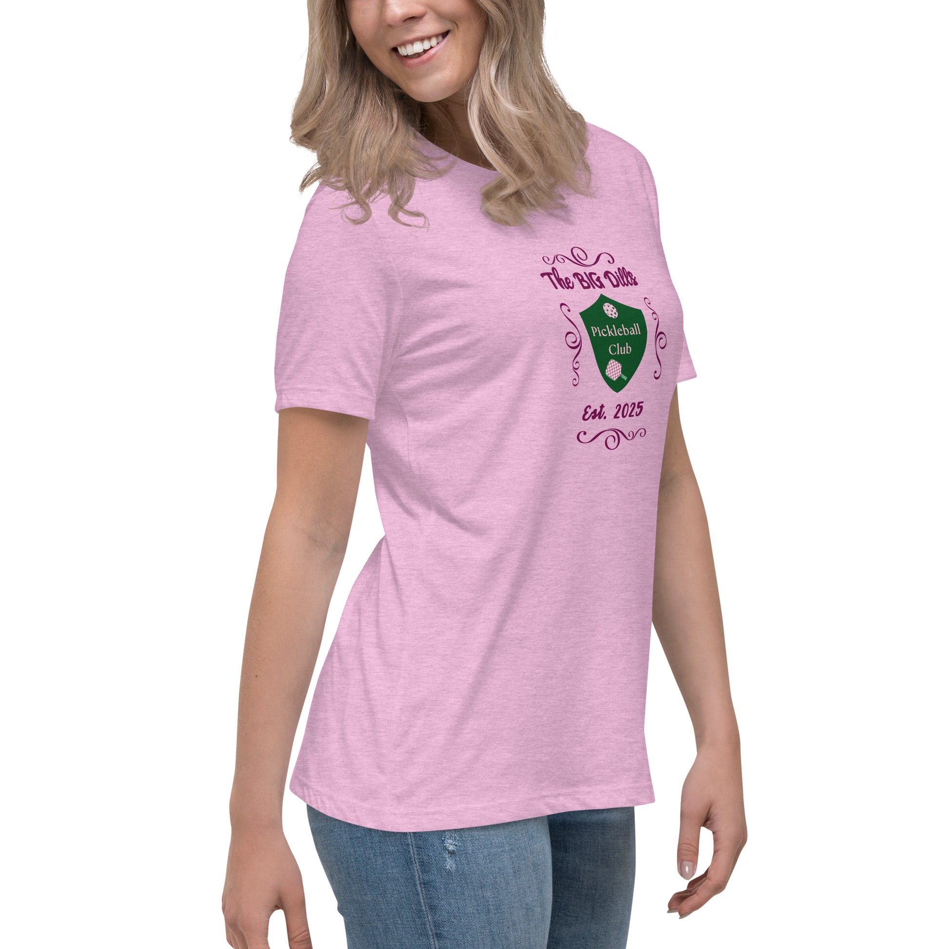 The Big Dills Pickleball Club Est. 2025 Feminine Design Women's Relaxed Tee by EraofInk