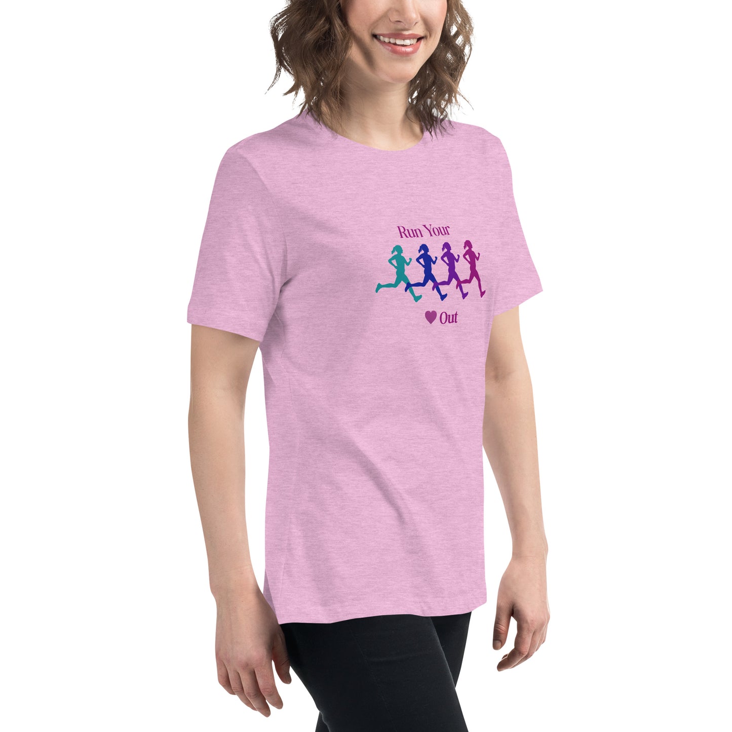 Run Your Heart Out Women's Relaxed Tee by EraofInk