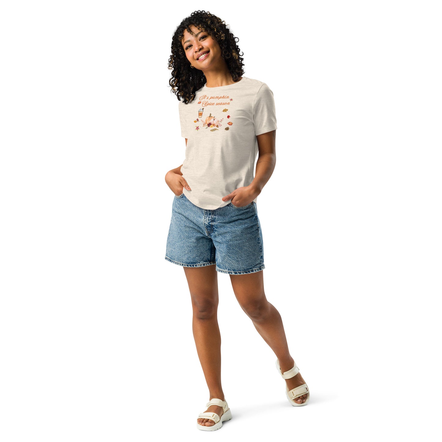 Pumpkin Spice Season Women's Relaxed Tee by EraofInk