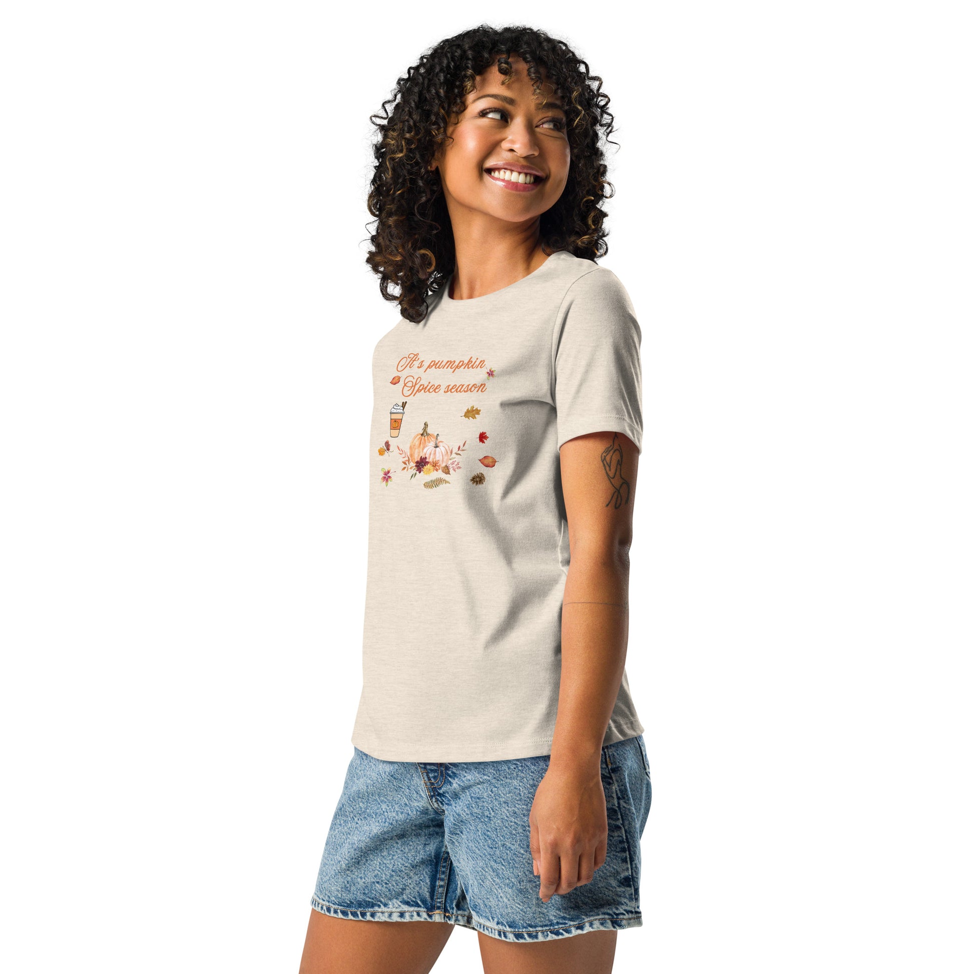 Pumpkin Spice Season Women's Relaxed Tee by EraofInk
