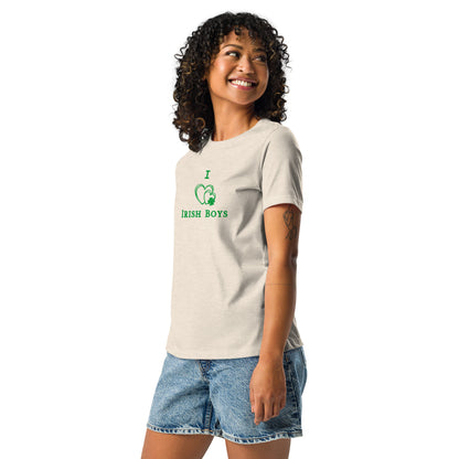 I Love Irish Boys Women's Relaxed Tee by EraofInk