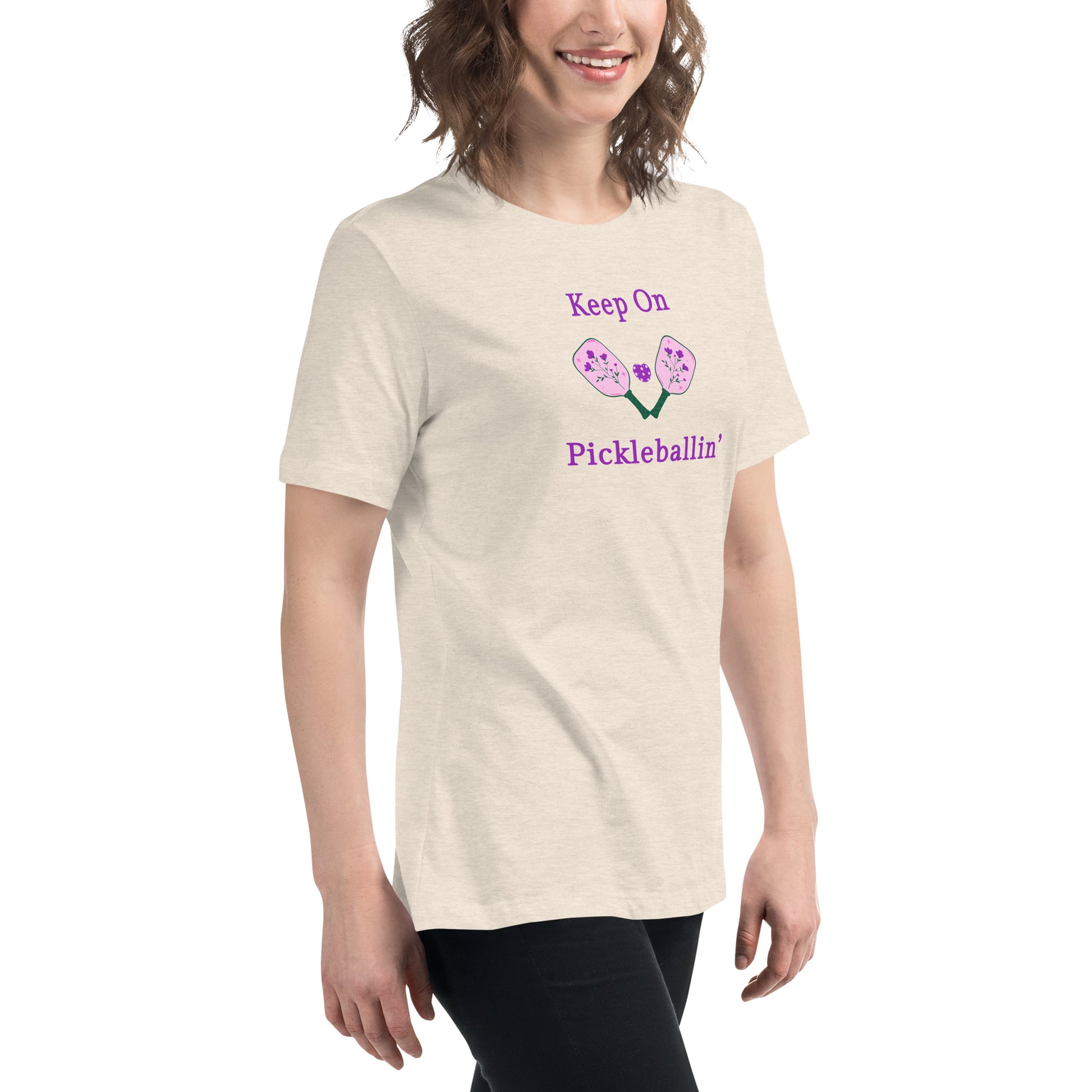 Keep on PickleBallin' Women's Relaxed Tee by EraofInk