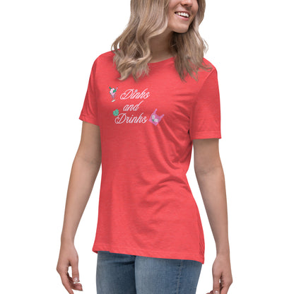 Dinks and Drinks Women's Relaxed Tee by EraofInk
