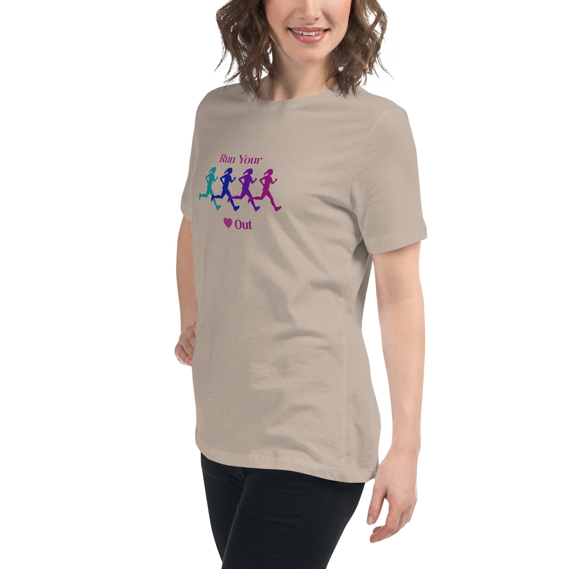 Run Your Heart Out Women's Relaxed Tee by EraofInk