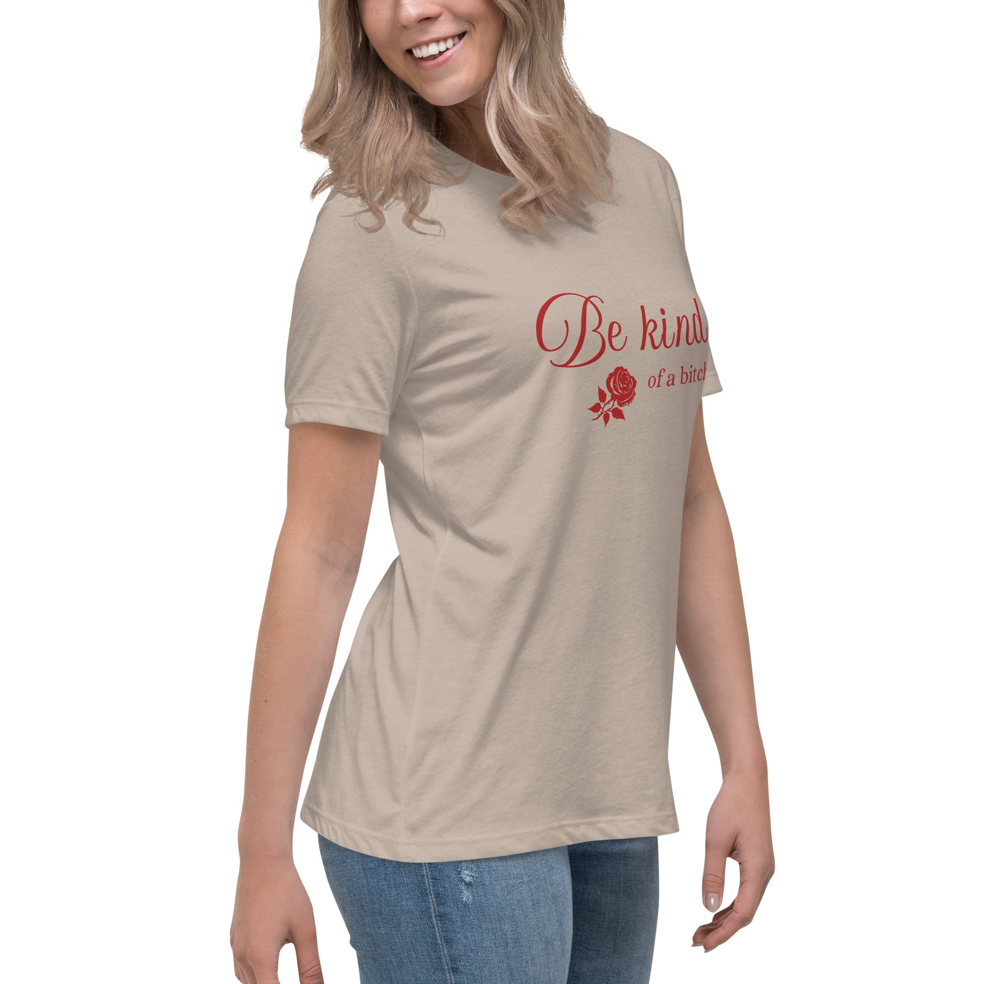 Be Kind - of a B - Women's Relaxed T-Shirt - by RecreatingKrista