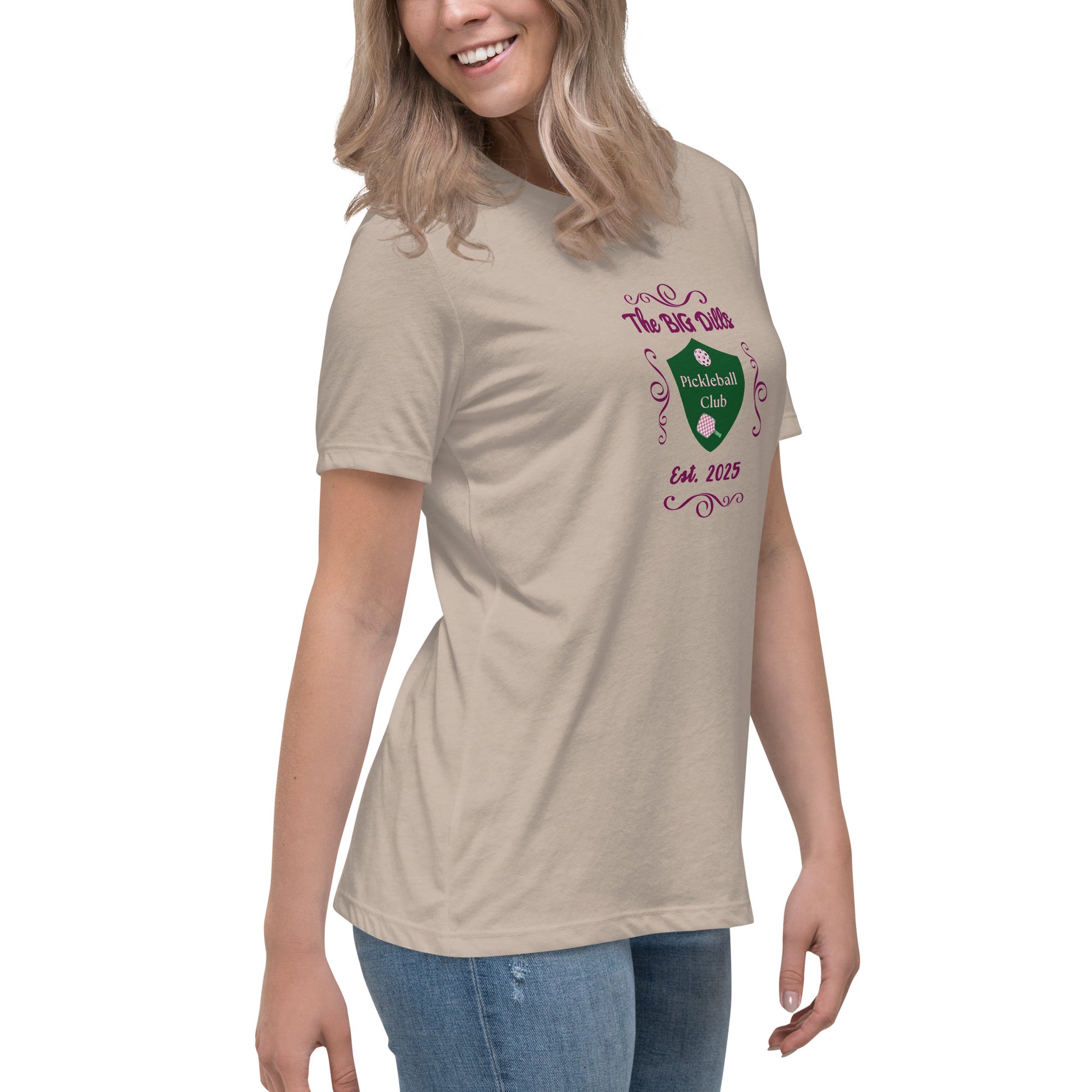 The Big Dills Pickleball Club Est. 2025 Feminine Design Women's Relaxed Tee by EraofInk