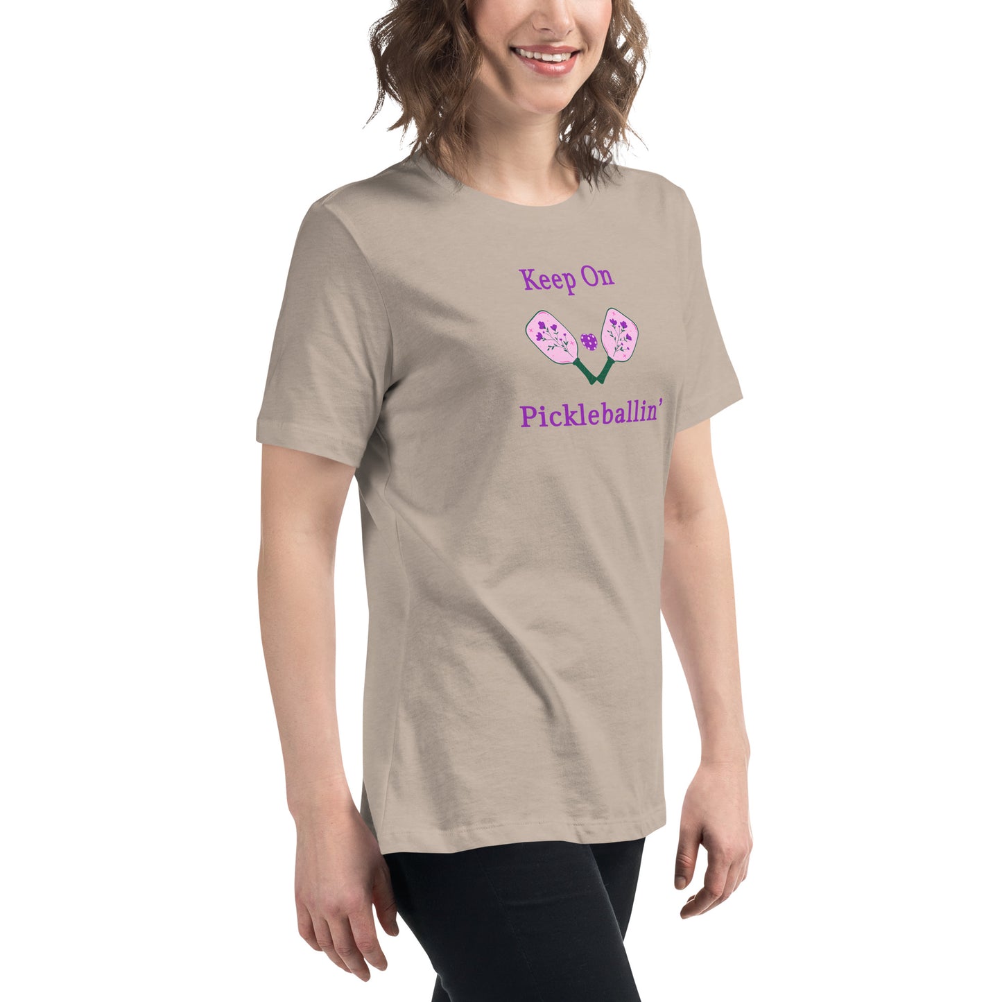 Keep on PickleBallin' Women's Relaxed Tee by EraofInk