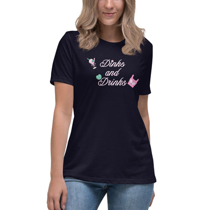 Dinks and Drinks Women's Relaxed Tee by EraofInk