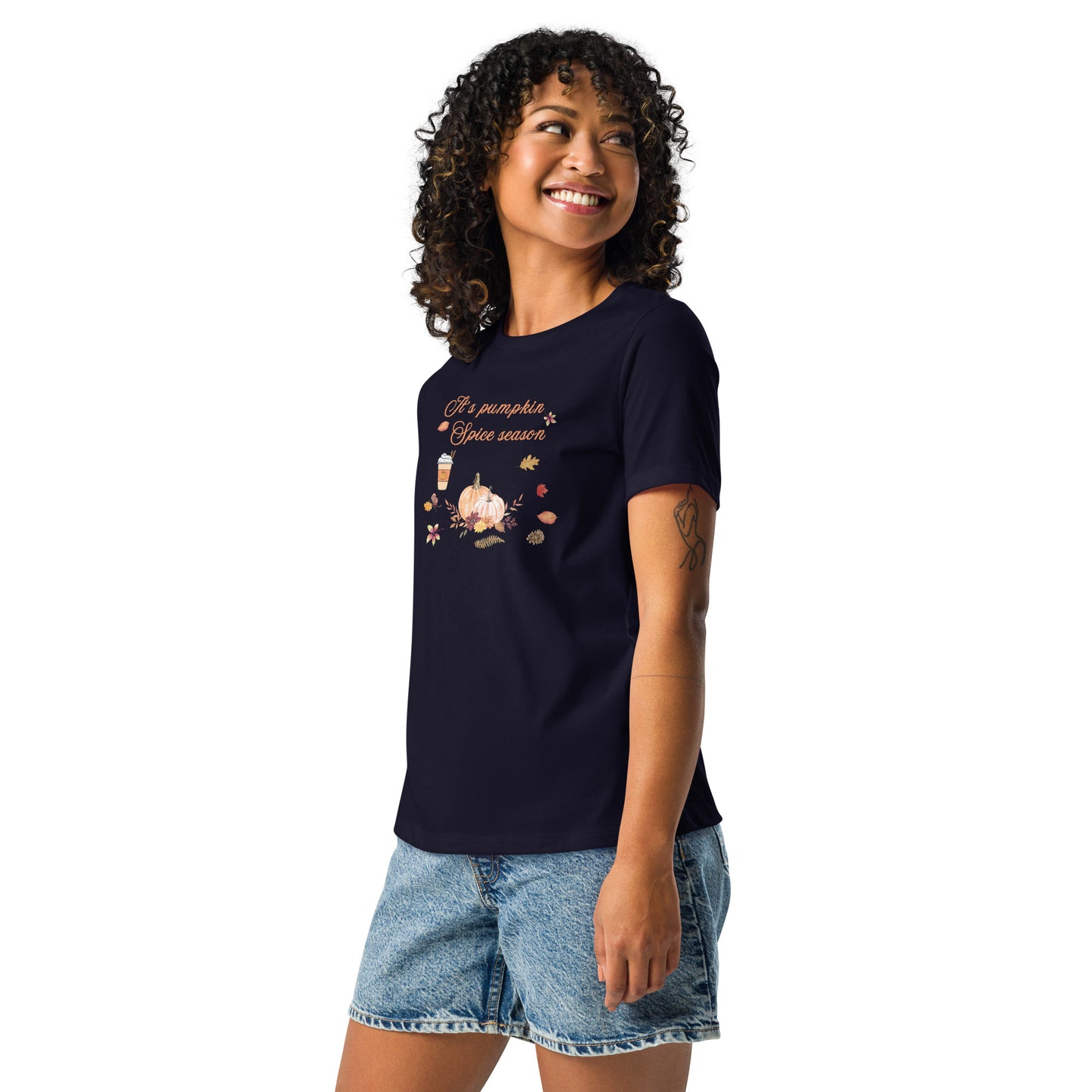 Pumpkin Spice Season Women's Relaxed Tee by EraofInk