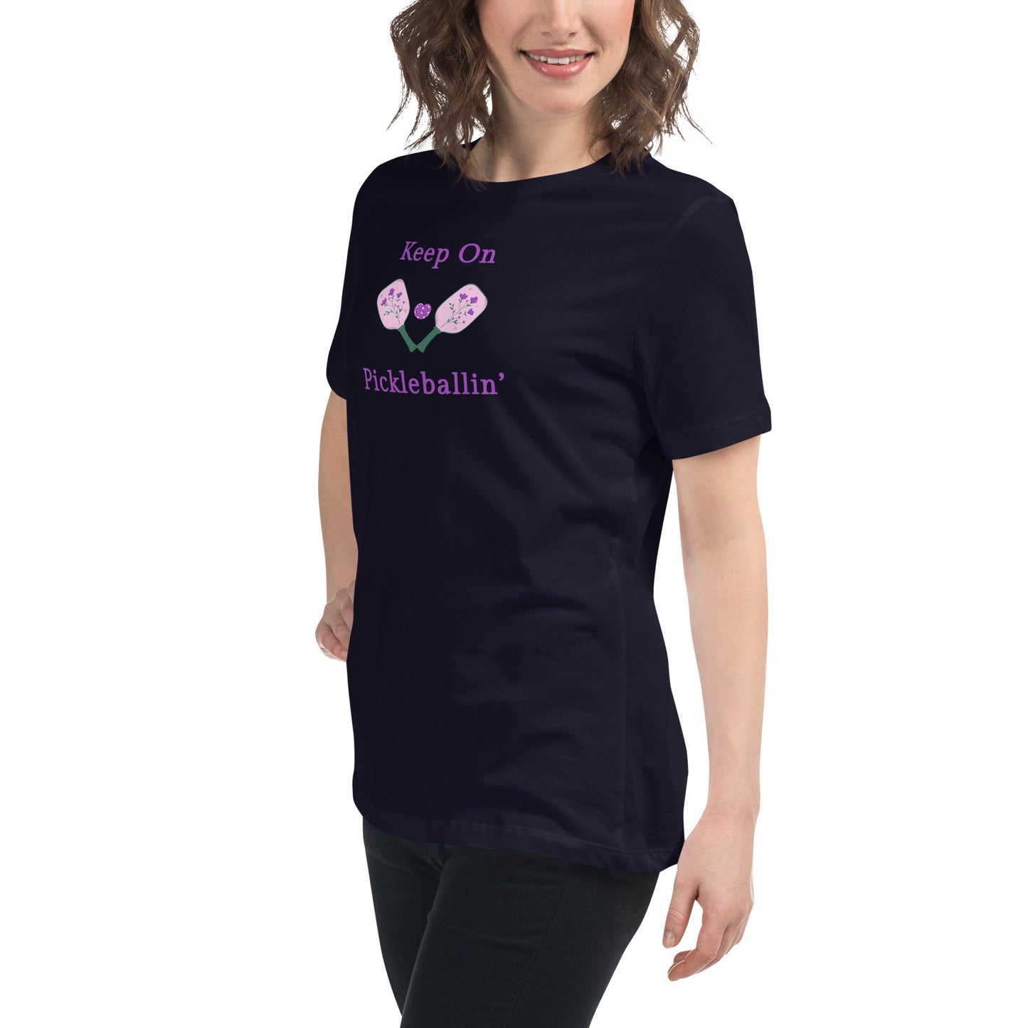 Keep on PickleBallin' Women's Relaxed Tee by EraofInk