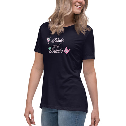 Dinks and Drinks Women's Relaxed Tee by EraofInk